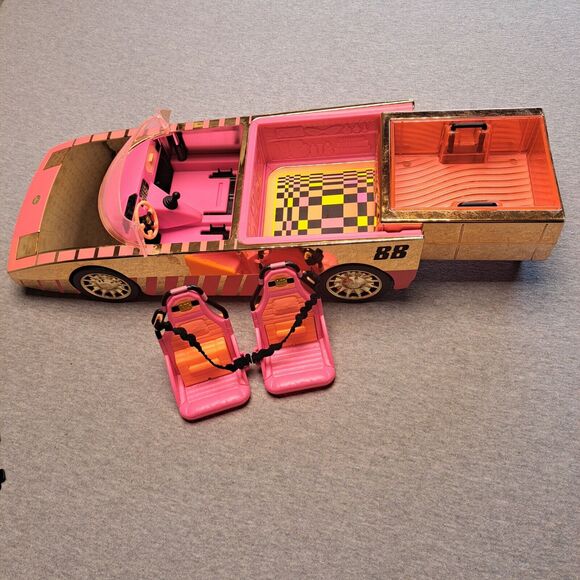 LOL Surprise OMG Doll Toy Car Speedmatic Limited Edition pink gold lights work - Picture 5 of 9